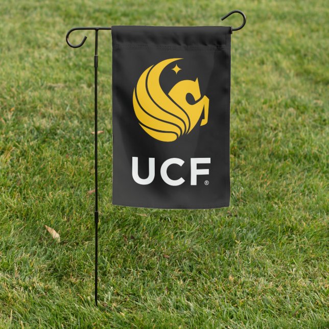 University of Central Florida UCF Pegasus Logo Garden Flag (In SItu)