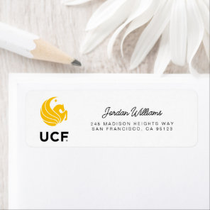 University of Central Florida UCF Pegasus Logo Label