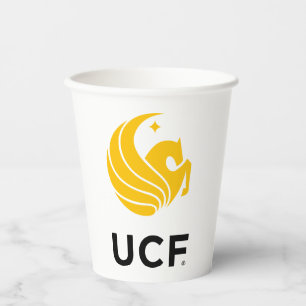 University of Central Florida UCF Pegasus Logo Paper Cups