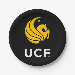 University of Central Florida UCF Pegasus Logo Paper Plates