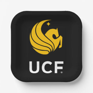 University of Central Florida UCF Pegasus Logo Paper Plates
