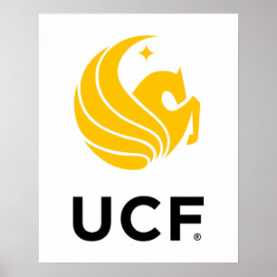 University of Central Florida UCF Pegasus Logo Poster
