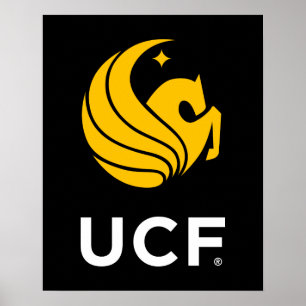 University of Central Florida UCF Pegasus Logo Poster