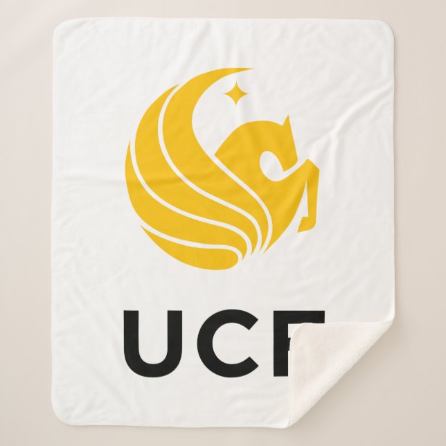 University of Central Florida UCF Pegasus Logo Sherpa Blanket (Front)