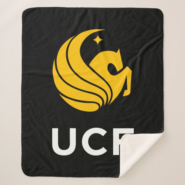 University of Central Florida UCF Pegasus Logo Sherpa Blanket (Front)