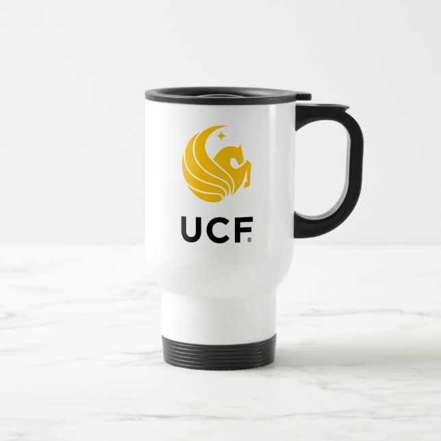 University of Central Florida UCF Pegasus Logo Travel Mug (Right)