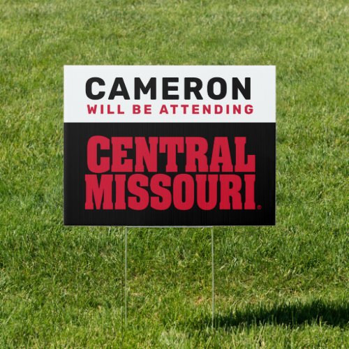 University of Central Missouri  Graduation Sign
