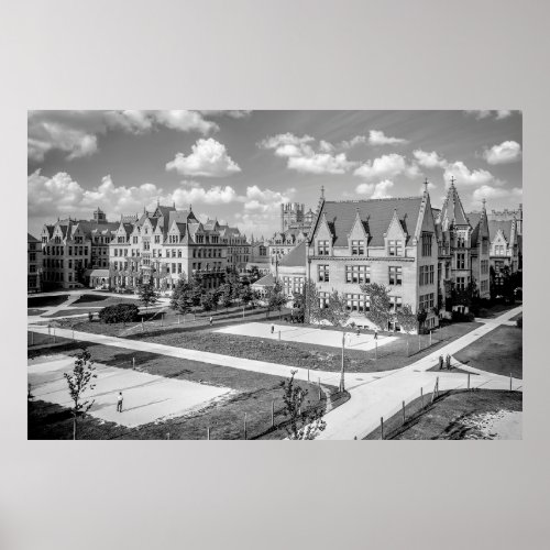 University of CHICAGO Campus 1907 Poster