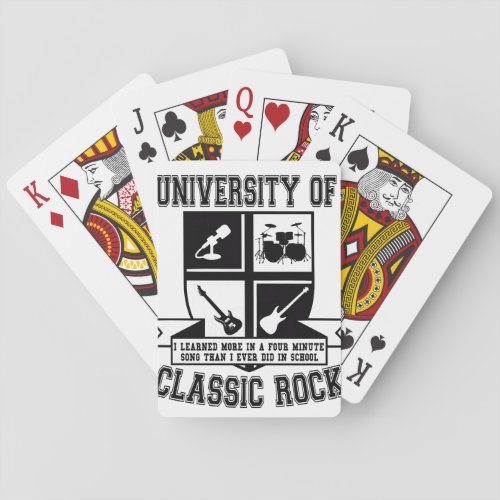 University of Classic Rock Poker Cards