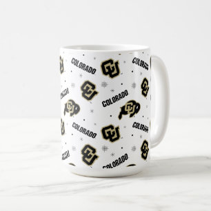 University of Colorado Holiday Pattern Coffee Mug
