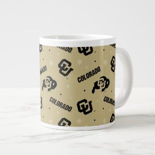 University of Colorado   Holiday Pattern Giant Coffee Mug