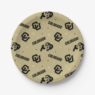University of Colorado | Holiday Pattern Paper Plates