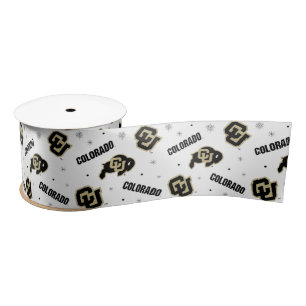 University of Colorado Holiday Pattern Satin Ribbon