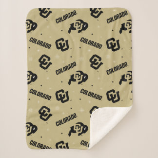 University of Colorado | Holiday Pattern Sherpa Blanket
