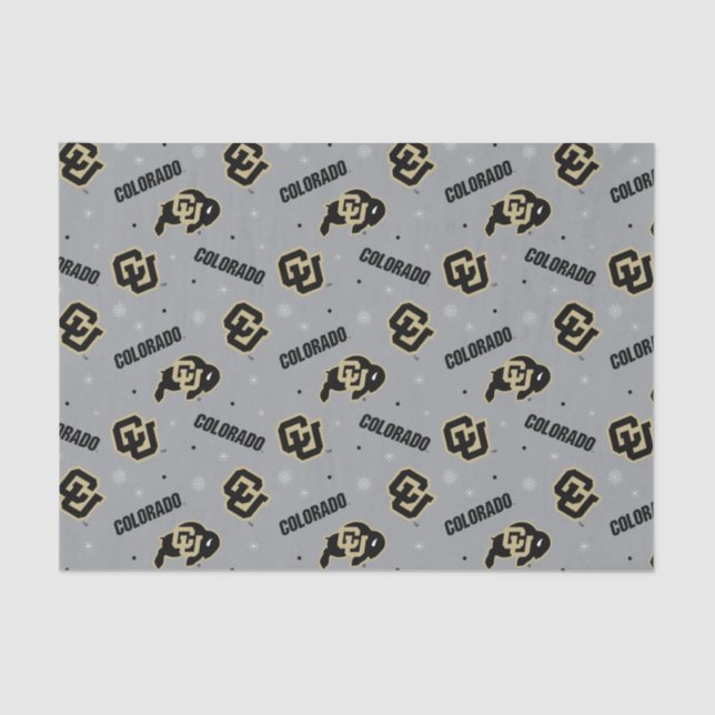 University of Colorado | Holiday Pattern Tissue Paper (Front)