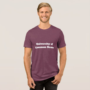 University of Common Dense   Funny   Tri-Blend Shirt
