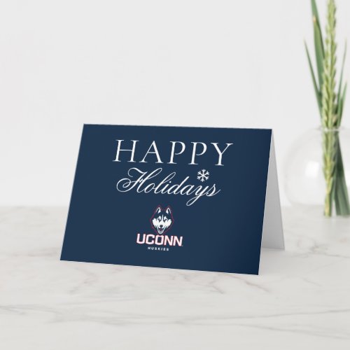 University of Connecticut Huskies 2 Holiday Card