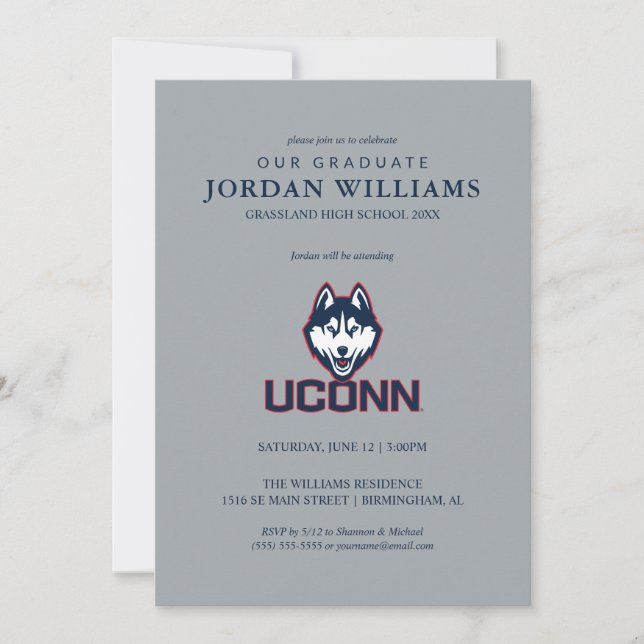 University of Connecticut | Huskies Announcement (Front)