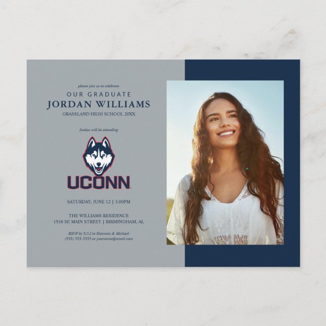 University of Connecticut | Huskies Announcement Postcard (Front)