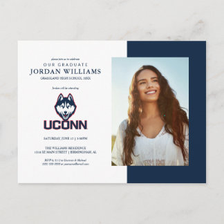 University of Connecticut Huskies Announcement Postcard