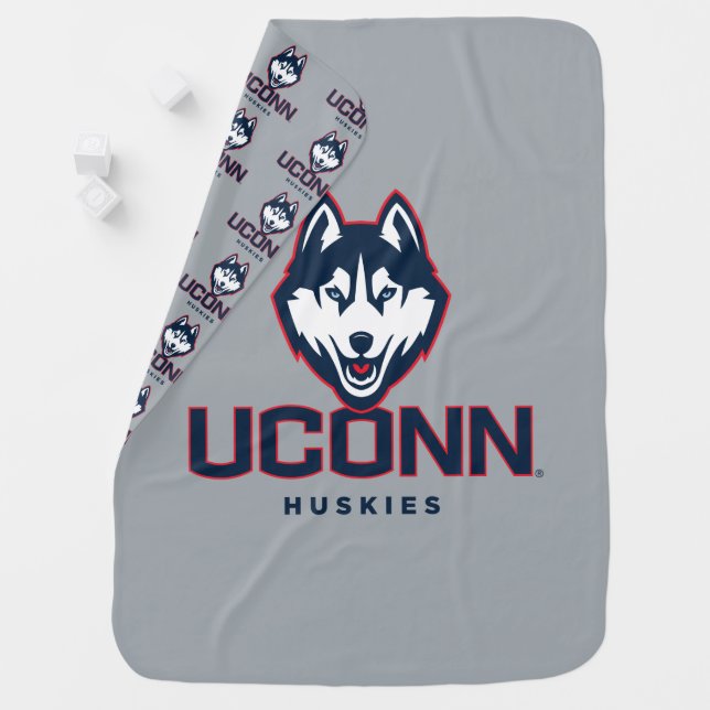 University of Connecticut Huskies Baby Blanket (In Situ)