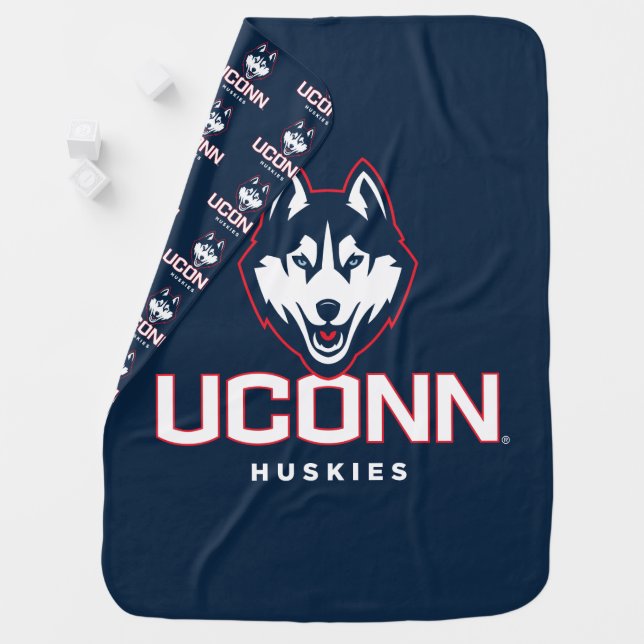 University of Connecticut Huskies Baby Blanket (In Situ)