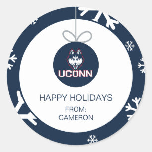 University of Connecticut Huskies Classic Round Sticker