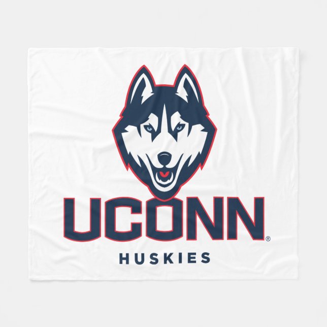 University of Connecticut Huskies Fleece Blanket (Front (Horizontal))