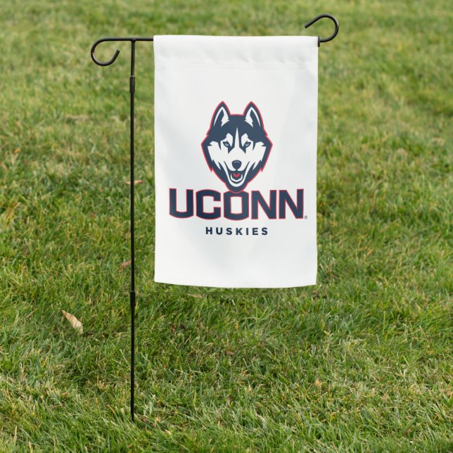 University of Connecticut Huskies Garden Flag (In SItu)