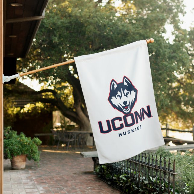 University of Connecticut Huskies House Flag (In SItu)