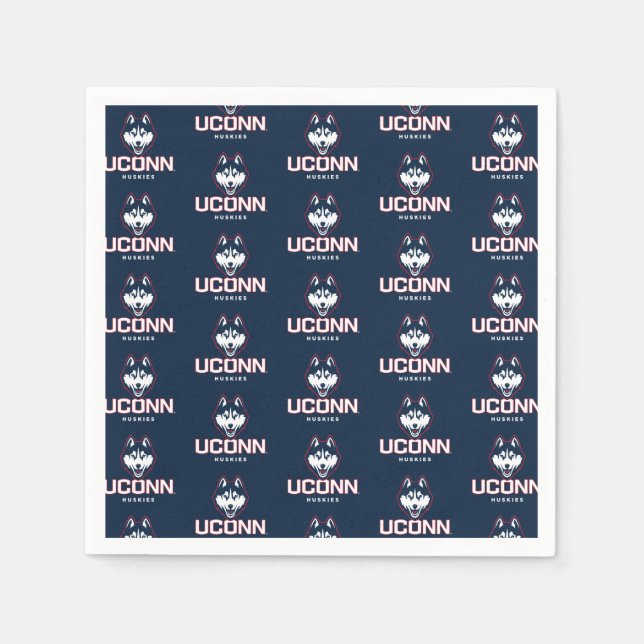 University of Connecticut Huskies Napkins (Front)