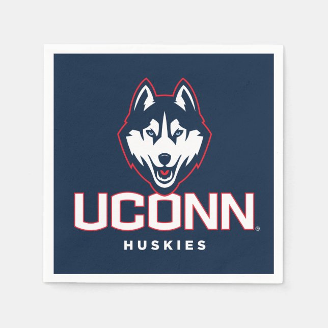 University of Connecticut Huskies Napkins (Front)