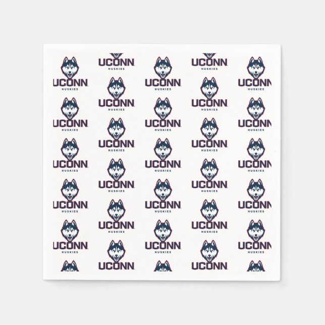 University of Connecticut Huskies Napkins (Front)