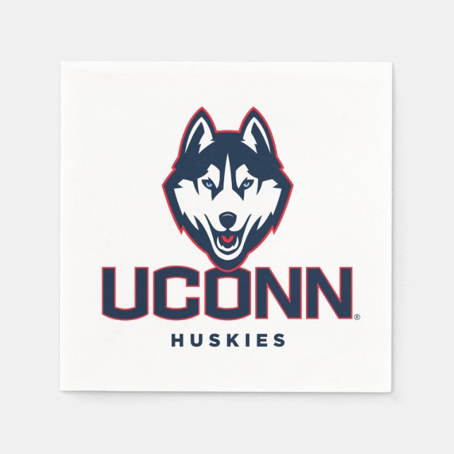 University of Connecticut Huskies Napkins (Front)