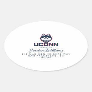 University of Connecticut Huskies Oval Sticker