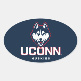 University of Connecticut Huskies Oval Sticker