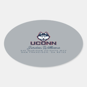 University of Connecticut Huskies Oval Sticker