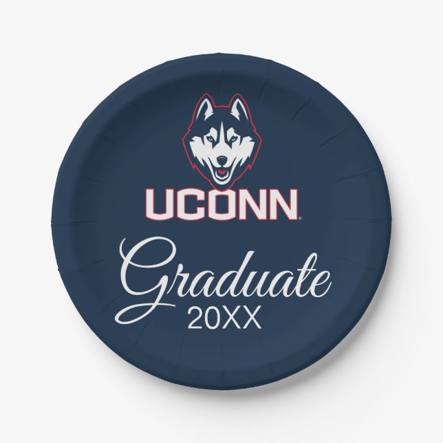 University of Connecticut Huskies Paper Plates (Front)