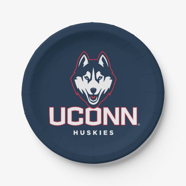 University of Connecticut Huskies Paper Plates (Front)