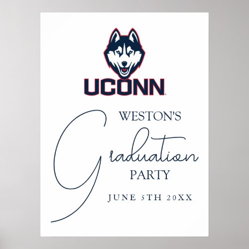 University of Connecticut  Huskies Poster