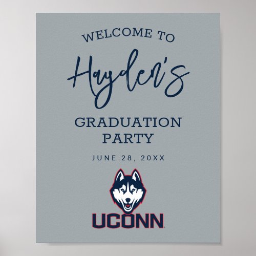 University of Connecticut  Huskies Poster