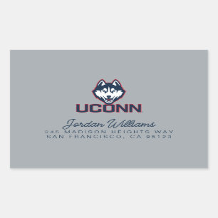 University of Connecticut Huskies Rectangular Sticker