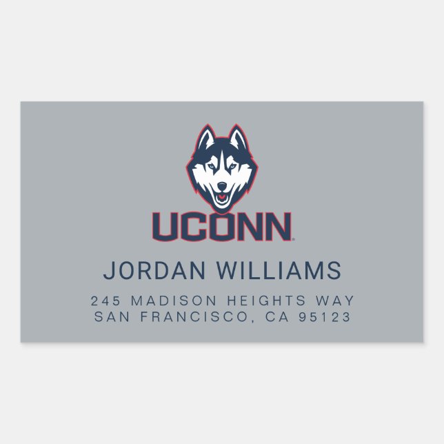 University of Connecticut | Huskies Rectangular Sticker (Front)
