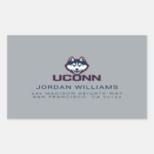 University of Connecticut Huskies Rectangular Sticker