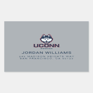 University of Connecticut Huskies Rectangular Sticker