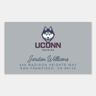 University of Connecticut Huskies Rectangular Sticker