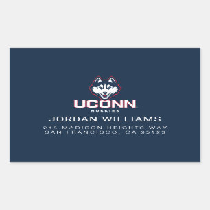 University of Connecticut Huskies Rectangular Sticker