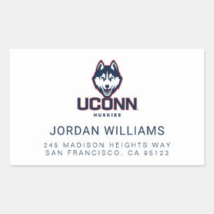 University of Connecticut Huskies Rectangular Sticker