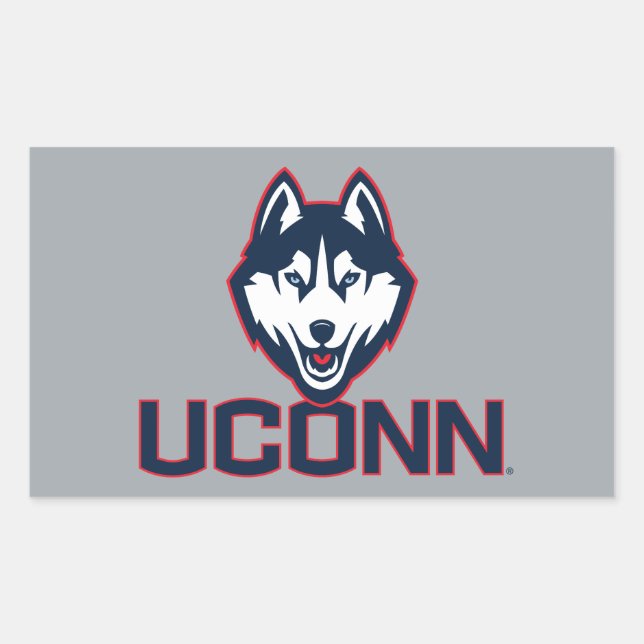 University of Connecticut | Huskies Rectangular Sticker (Front)