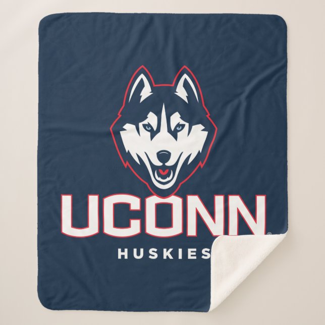 University of Connecticut Huskies Sherpa Blanket (Front)